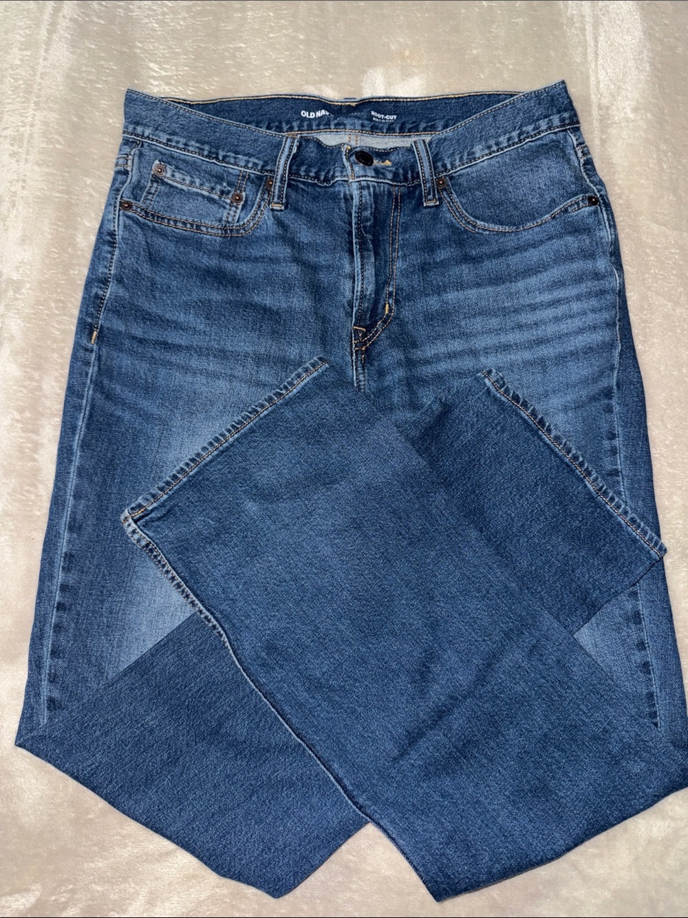 Old Navy Men's Dark Blue Bootcut Jeans
